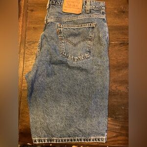 Levi's Blue Relaxed Fit denim shorts, orange tag